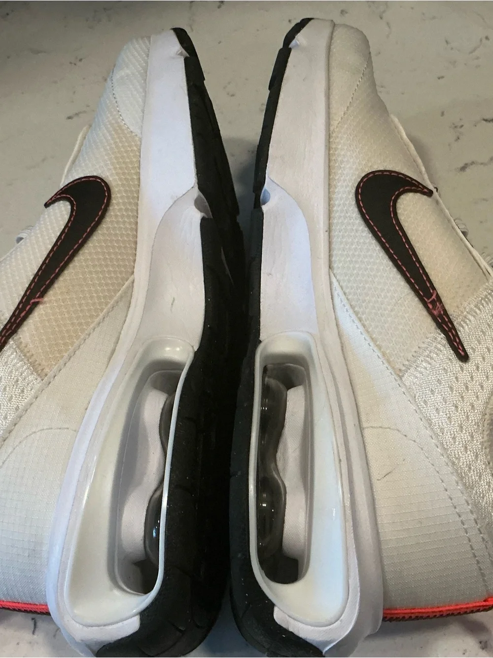 Nike air max INTRLK Lite (GS) white orange shoes youth size 4.5